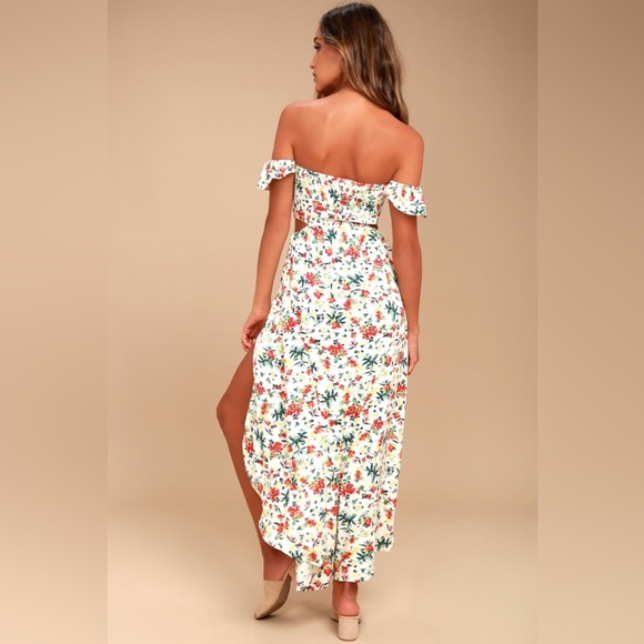 Lulu's Strapless Floral Maxi Dress - Picture 2 of 4